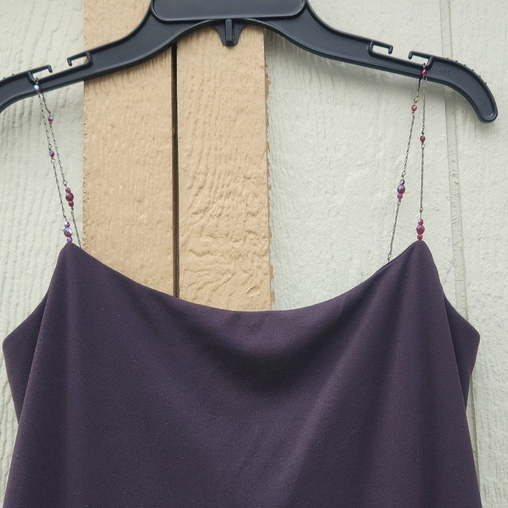 Vintage 90s Laundry Shelli Segal Vampy Edgy Fairy Whimsigoth Beaded Strap 4 Dark - Picture 2 of 8